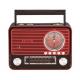 USB/TF Slot FM Radio Powered by Rechargeable Battery Pack for On-the-Go Listening and Sound