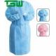 Elastic Knitted Cuff Disposable Nonwoven Isolation Gown