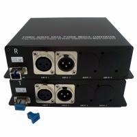 3pin XLR Audio To Fiber Converter Extender MIC Level And Line Level