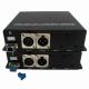 Black Audio To Fiber Converter for Single Fiber Broadcast and Studio Applications