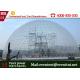 Transparent Dome Event Tent Large Size Fire Resistant With Galvanised Steel Frame
