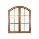 French Style Wood Aluminium Frame Windows Inward Swing Arched Casement Windows