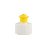 White Yellow 24/410 Push Pull Cap For Plastic Cleanser Essence Bottle