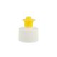 White Yellow 24/410 Push Pull Cap For Plastic Cleanser Essence Bottle