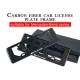 Strong Hardness 3K Carbon Fiber License Plate Frame