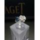 Piaget full diamonds tanzanite rose  ring of 18kt gold  with white gold