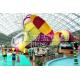 Small Fiberglass Pool Slides 30x20m Tornado Water Slide For Water Playground in