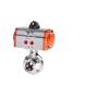 Water Media Sanitary Stainless Steel 304 Tri Clamp Pneumatic Actuator Butterfly Valve