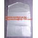Dry clean perforated clear poly plastic garment/laundry/clothing bags on a roll clothing storage