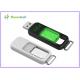 Non Cap Type Plastic USB Flash Drive Toshiba / Samsung Hip With Acrylic 3D Laser Inside