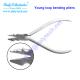 Young loop bending pliers of orthodontic tools from dental products