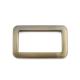 Customized Logo 25mm Brushed Bronze Buckle Bag Rectangle Flat Metal Buckle for Bags