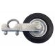 Sliding Gate Caster Wheel Heavy Duty Rubber Wheel with Universal Mount Plate 220lbs