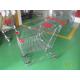 125L Supermarket Shopping Trolley , American Baby Seat Wheeled Shopping Cart