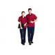 Red Color Professional Industrial Work Uniforms Good Hygroscopic For Engineers