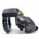Factory offer high quality plastic adjustable chastity lock electric shock chastity cage male