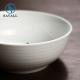 Line Stripe Design Porcelain Bowls White Round 6 Inch Thicken