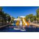 ODM Outdoor Games Play Theme Park Fiberglass Water Slide for Kids