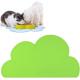 Silicone Pet Feeding Food Mat Dog Cat Placemat Mat With Raised Edge Anti-Slip Waterproof Pet Bowl Mats Pet Food Tray