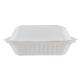 Logo Customized Sugarcane Clamshell Food Container Take Away 3 Compartment