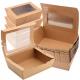Wholesale Recyclable Paper Box Clear Pvc Window Boxes With Window Chocolate Cupcake Bakery Cake Box