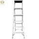 Step Standing Aluminium Telescopic Ladder Extendable Single Side OEM