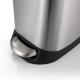 Hands Free 205mm Width Rectangular Stainless Steel Trash Can