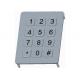 Rugged Industrial Metal Numeric Keypad Front Side Mounting With Flat Keys