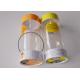 Small Clear Plastic Presentation Box , Personalised Clear Plastic Cups With Lids String Handle Tube Shape