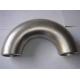 WELD DIN SMS ISO Sanitary 304 316L Stainless Steel 180 Degree Elbow