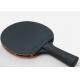 5 Plies Plywood 3 Star Table Tennis Racket Set Black Bag 8 ABS Balls Straight Handle