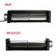 Gale Volume 12v Dc Cross Flow Blower Fan For 3d Printer , 30mm X 90mm Size