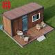 20ft Luxury Wooden Log Cabin Prefabricated Modular Glass Houses for Modern Living