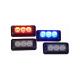 1 Watt Blue & RED Warning Police LED Light Head Surface Mount For Motorcycle