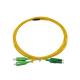 SC To LC UNIBOOT Patch Cord Single Mode Duplex Fiber Optic Patch Cable