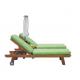 Wooden Beach club furniture teak beach bed Outdoor chaise lounger chair teak---6058