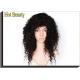 Hot Beauty Women's Full Lace Human Hair Wigs Kinky Style With Natural Hairline