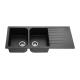 Extension Popular Design Double Bowl Composite Granite Kitchen Sink