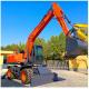 Good Quality Factory 18ton Wheel Excavator SZL180 SHANZHONG Hydraulic Digger