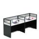 Supermarket Office Desk Staff Tables and Chairs Combination with Sturdy Construction