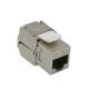 Punch Down Network Cat 6A Keystone Jack 180 Degree FTP Shielded Modular Plug