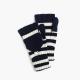 7GG Striped Knit Fingerless Gloves Jersey Type Comfortable Warm For Winter