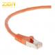 F/UTP Cat6 Shielded Patch Cables Snagless PVC LSZH Available In 10 Color