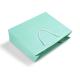 Green color jewelry packaging paper bag own logo printing rope handle