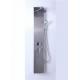 Sliver / Black Shower Columns Panels / Shower Spa Panel With High Pressure Round Shower Head