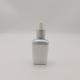 Cosmetic Skincare Container Round Clear Glass Essential Oil Serum Dropper