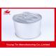 Plain color Tinplate Round Food Packaging Gift Tin Containers With Easy Open Lid