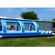 Blue Single Lane Commercial Inflatable Water Slides For Adults And Children