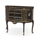 antique luxury black wooden console table FH-113
