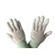 Palm PVC Dotted Type Anti Static Hand Gloves PU Top Coated Striped Nylon